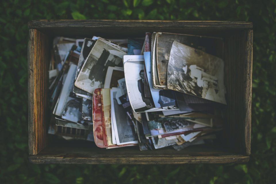 Box of physical pictures kept off of social media